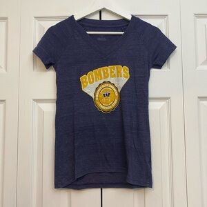 Reebok Navy Blue Bombers Short Sleeve Tee
